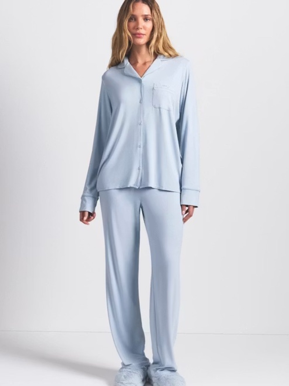 SKIMS Long Sleeve Pajama Set S